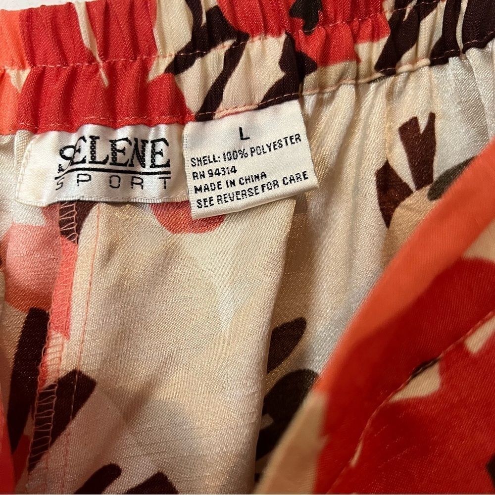 Selene Sport Women’s Floral Print Pull On Cropped Pants - Picture 5 of 5